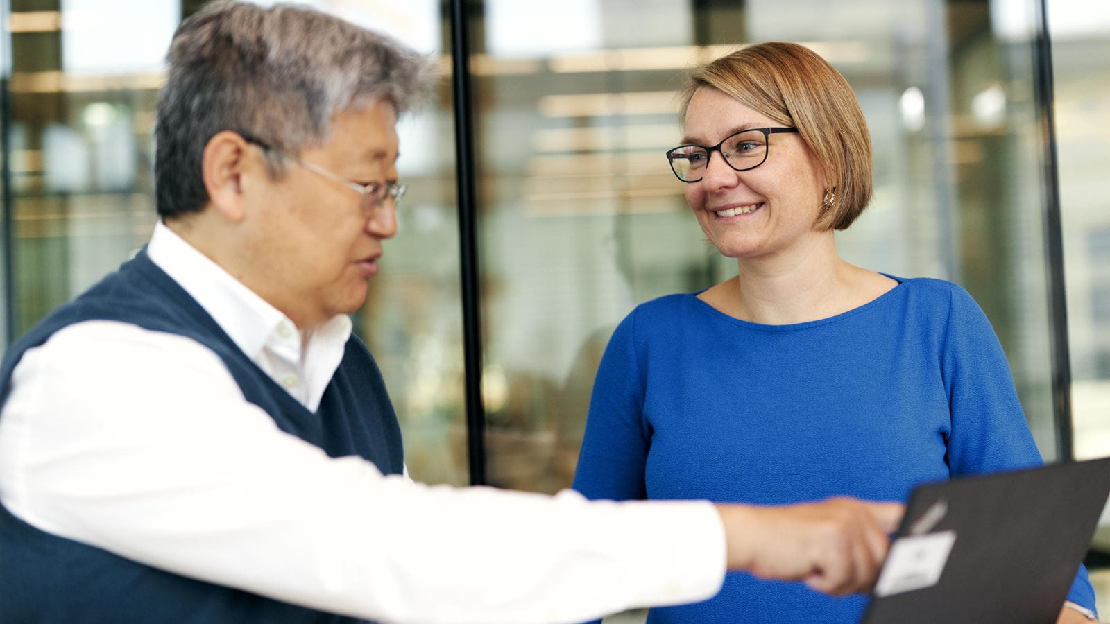 Caucasian woman smiling